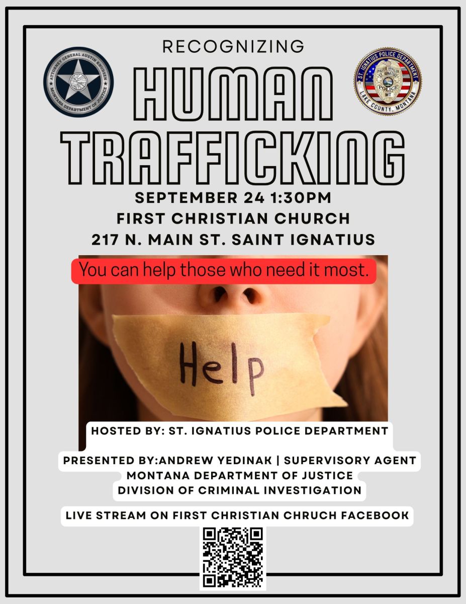 Flyer for human trafficking awarness evernt