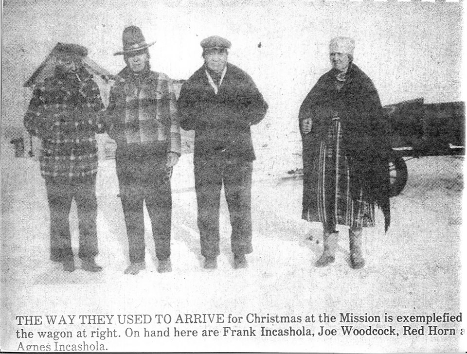 Indigenous People Arriving for Church